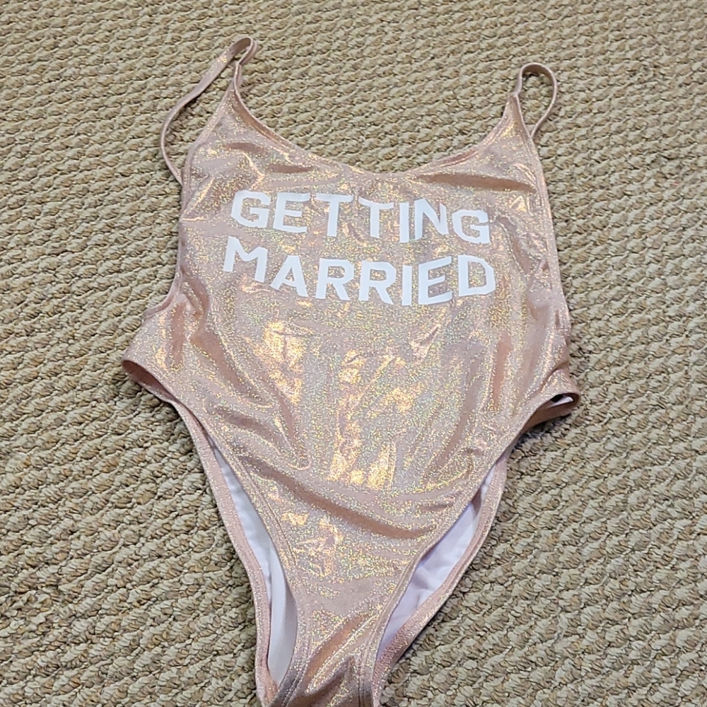 Getting Married One Piece Swim Suit
